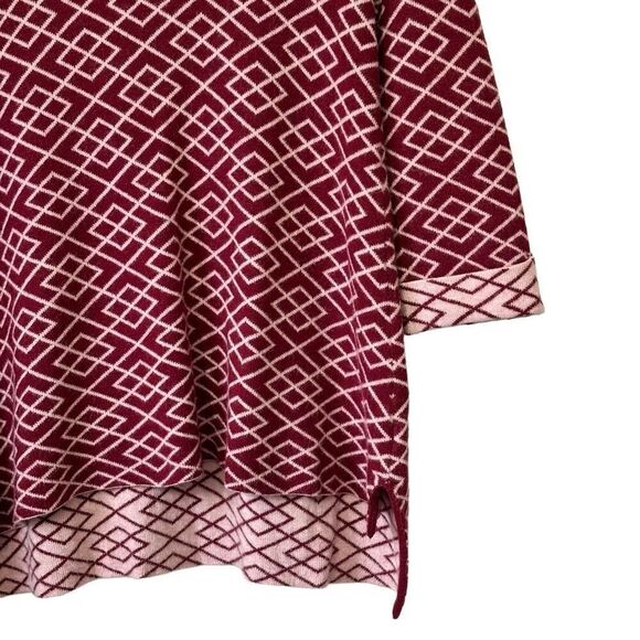Anthropologie moth Galena cowl neck geometric alpaca blend sweater small - Picture 9 of 10